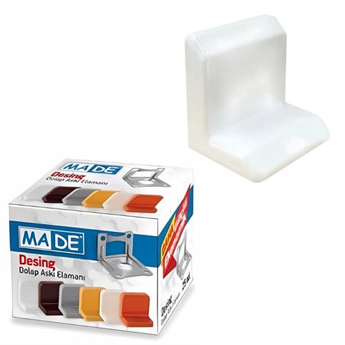 [9817] Made Dolap Askı Elemanı Beyaz