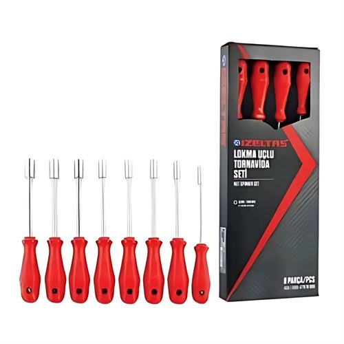 [54618] İzeltaş 4770008108 Lokma Uçlu Tornavida Seti 8 Parça