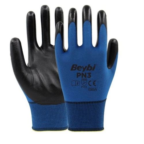[28262] Beybi PN3 Mavi Polyester Eldiven No:10