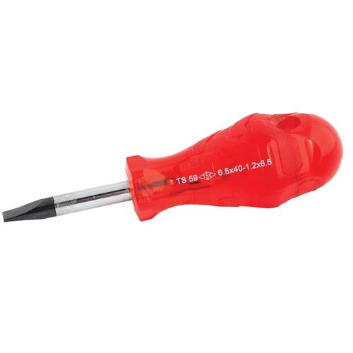 [54574] İzeltaş 4110176540 Topaç Tornavida Düz Uçlu Kraft Seri 6.5×40 mm