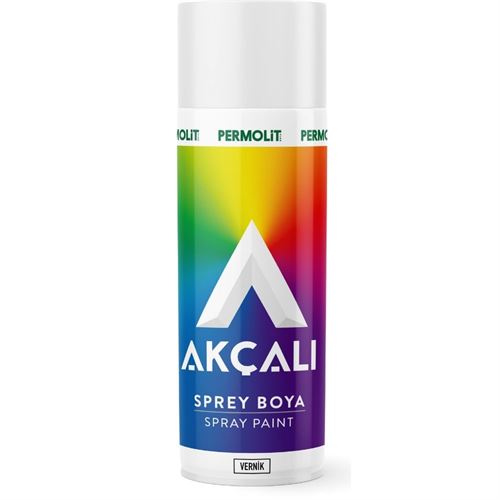 [64726] Akçalı Sprey Boya Şeffaf Mat Vernik RAL 001 400 ml
