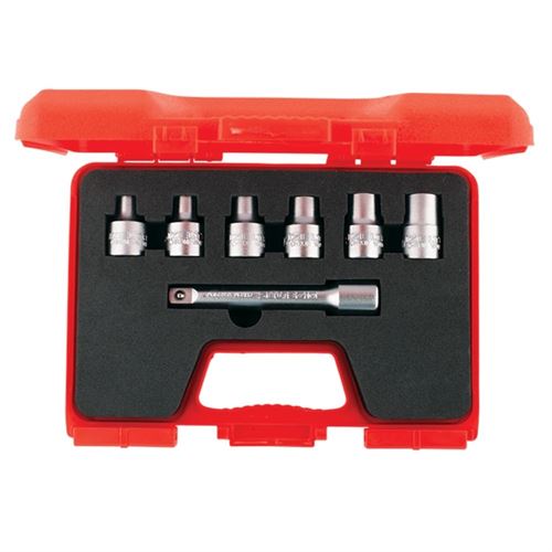 [8598] İzeltaş 1113006007 Star Torx Lokma Anahtar Takımı 7 Parça 1/2''