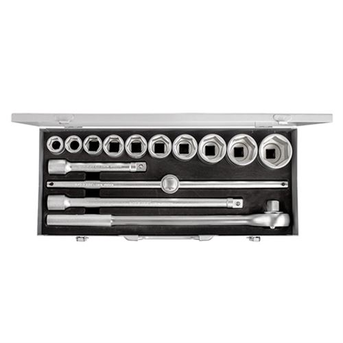 [8629] İzeltaş 1119006114 Altı Köşe Lokma Anahtar Takımı 14 Parça 3/4''