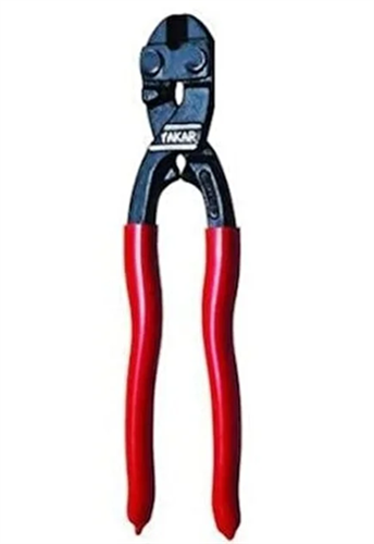 [12012] Yakar Tel Kesme Makası Kırmızı İzole Saplı