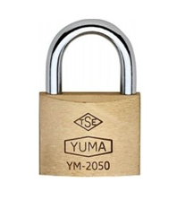 [14392] Yuma YM1025B Sarı Kaplama Sfero Döküm Asma Kilit 25 mm