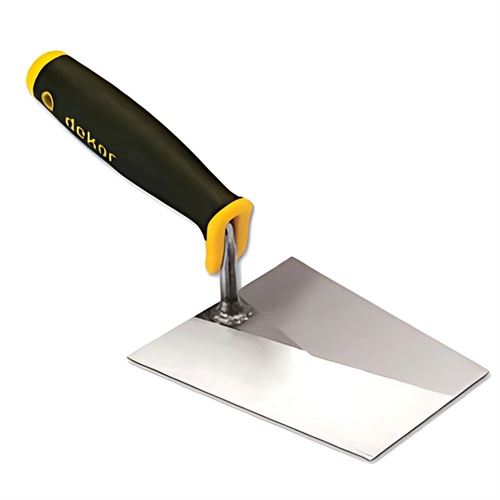 [14860] Dekor 382 Duvarcı Malası Yay Çeliği Plastik Saplı 18 cm