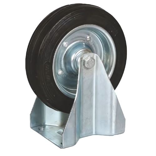 [12072] Mertsan Yük Taşıama Servis Tekerleği Kauçuk Sabit Tip 125x40 mm