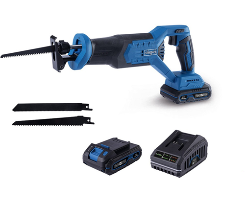 [72509] Scheppach BC-RS250 Akülü Tilki Kuyruğu Kılıç Testere 20V 4.0Ah Çift Akülü