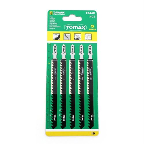 [28455] Tomax T344D Dekupaj Testere Ağzı Ahşap Kesim Uzun 5’li Paket