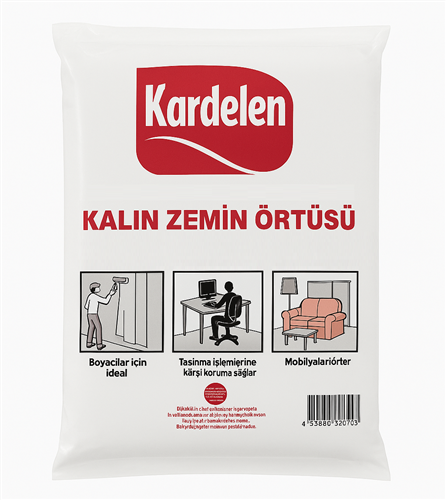 [13222] Kardelen Lüx Kalın Zemin Örtüsü Boya ve Tadilat Örtüsü 10 m²