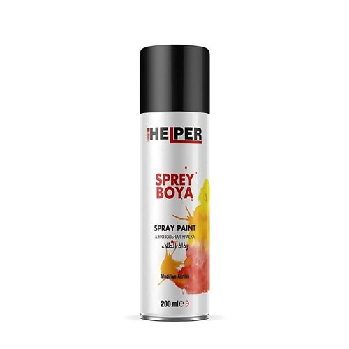 [27454] Helper Sprey Boya RAL9005 Parlak Siyah 200 ml