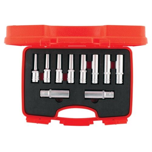 [8572] İzeltaş 1108006010 Altı Köşe Derin Lokma Takımı 10 Parça 1/2''