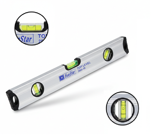 [14350] Fivestar Gri Terazıli Alüminyum Su Terazisi 50 cm