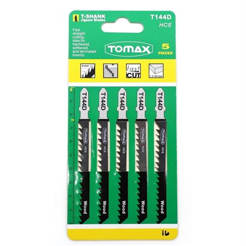 [28454] Tomax T144D Dekupaj Testere Ağzı Ahşap Kesim 5’li Paket