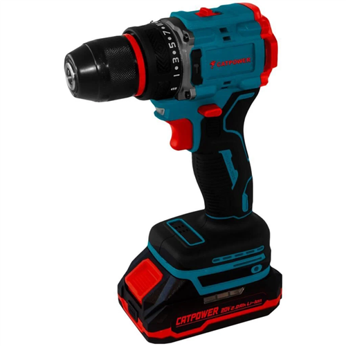 [72396] Catpower 1020 Kömürsüz Akülü Matkap 10 mm 20V 2.0Ah Li-Ion