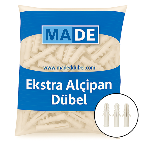 [11727] Made Ekstra Alçıpan Dübeli 8 mm 500'lü Paket