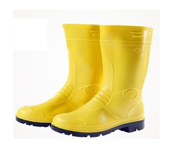 [14658] Gezer Sarı PVC Kısa Konç Çizme No:45