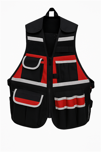 [27702] Pasha PTV01 Organizeli Usta Yeleği Oxford Kumaş Çok Cepli