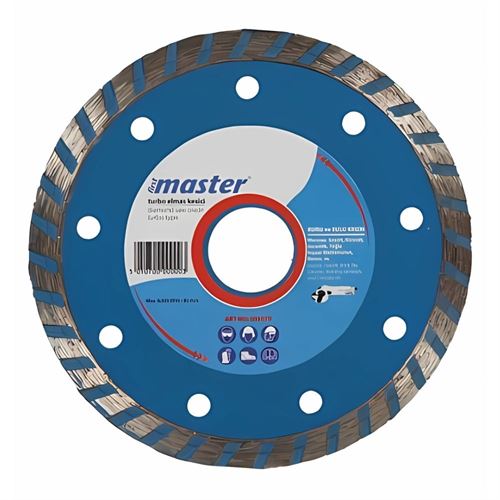 [13123] Master 505072 Turbo Fayans Granit Elmas Testere Bıçağı Kuru Sulu Kesim 230 mm