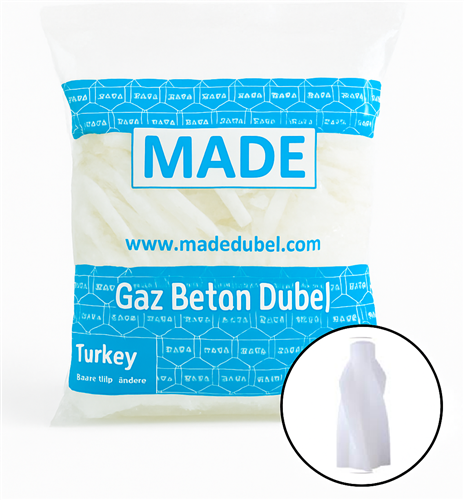 [11729] Made Gaz Beton Dübel 8 mm 100'lü Paket