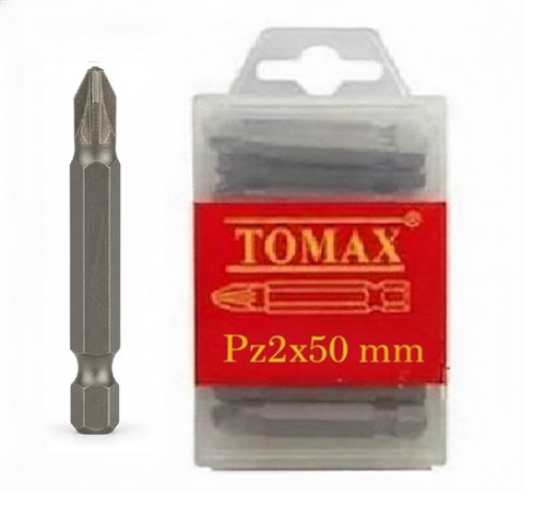 [9409] Tomax PZ2x50 mm Yıldız Bits Uç