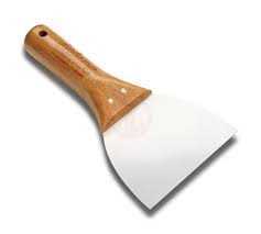 [13498] Hassan 005 Macun Ispatulası Yay Çeliği Kayın Saplı 11 cm