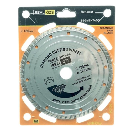 [64774] ÖZS Segmentli Elmas Kesici Disk 180 mm